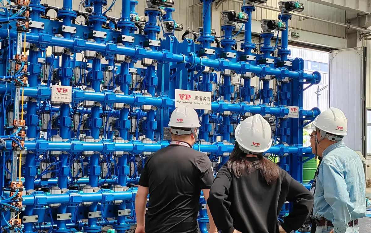 Overseas clients visit VP for manifold agent